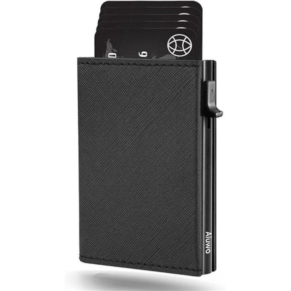Mens Slim Wallet with Money Clip RFID Blocking Credit Card holder Minimalist